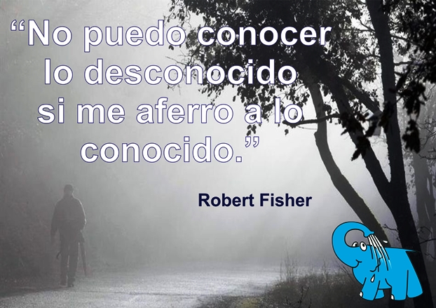 Una Enseñanza de Robert Fisher sobre el Progreso Personal, en La Frase del Día del Elefante Azul de Avilés